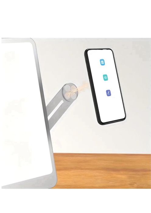 Suport Magnetic cu Adeziv Silver Telefon Auto Navigatie / Laptop