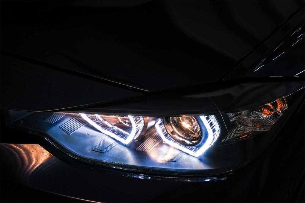 Faruri Angel Eyes LED BMW Seria 3 F30 F31 Sedan Touring (2012-2016)
