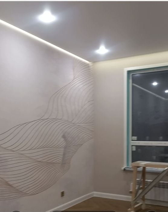 Поклейка обоев и ремонт под ключ