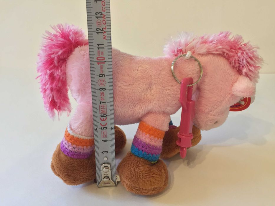 Нов плюшен ключодържател Амек Тойс конче пони розово
