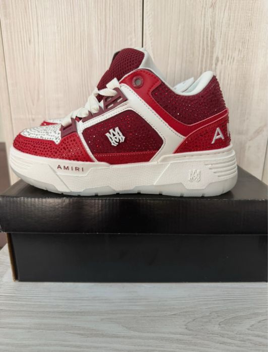 Amiri MA1 red glitter