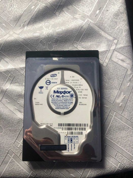Hard Disk 3.5'' Maxtor DiamondMax 8s 40GB 7200RPM 2MB SATA