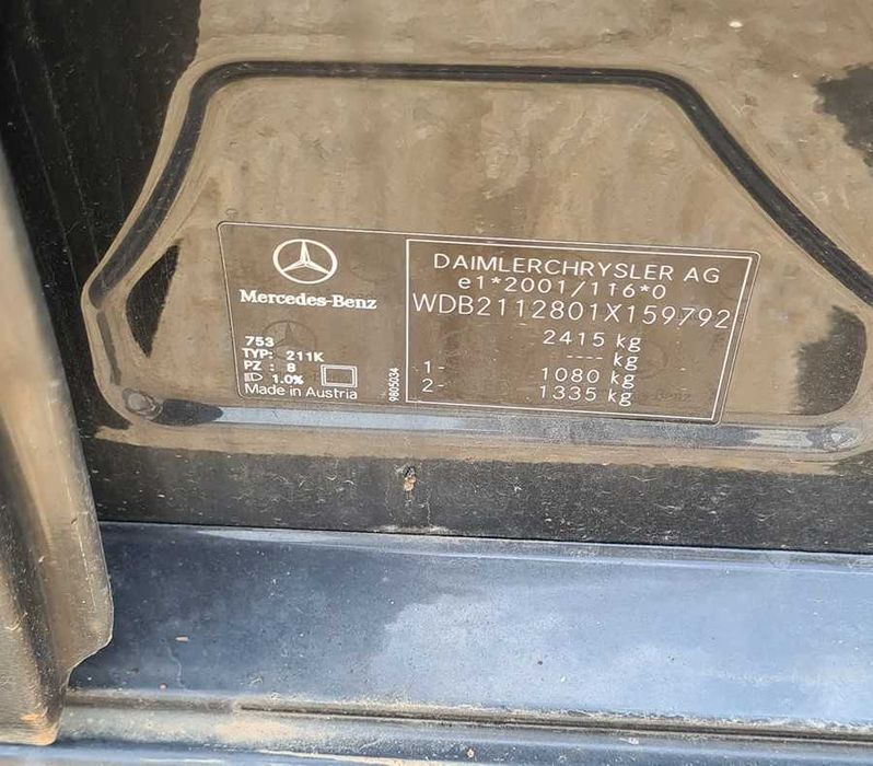 Mercedes E 211 E 240 Бензин на части.