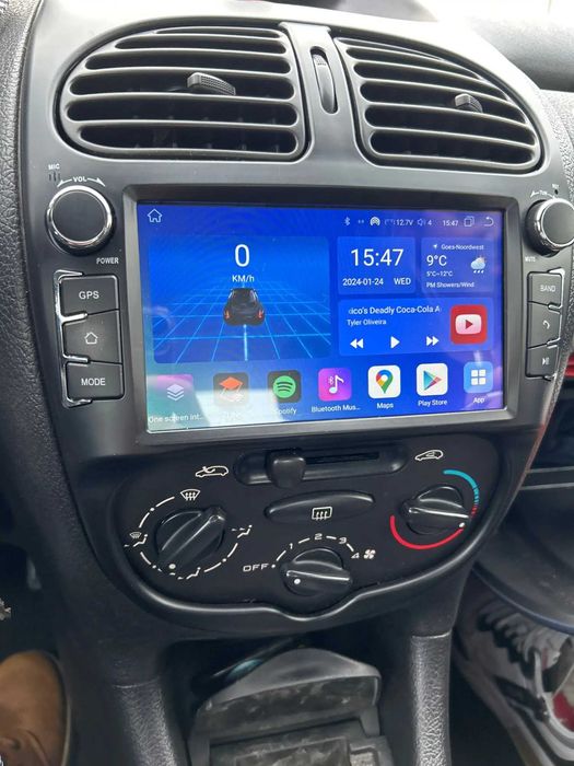 Navigație Android 15 Dedicata Peugeot 206 4GB RAM – CarPlay, QLED, DSP
