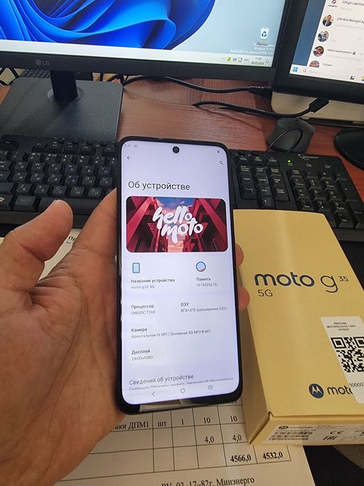 Motorola G35 5G 8+2/256gb ideal iwlawi zur aybi yuq tozza telefon