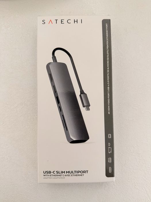 Адаптер Satechi - ST-TCMA2M, USB-C/MultiPort, сив