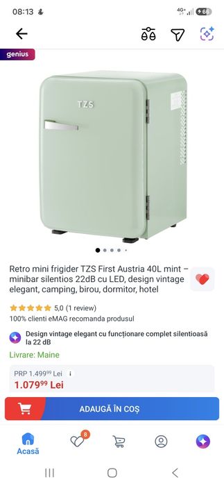 Mini frigider mini bar retro