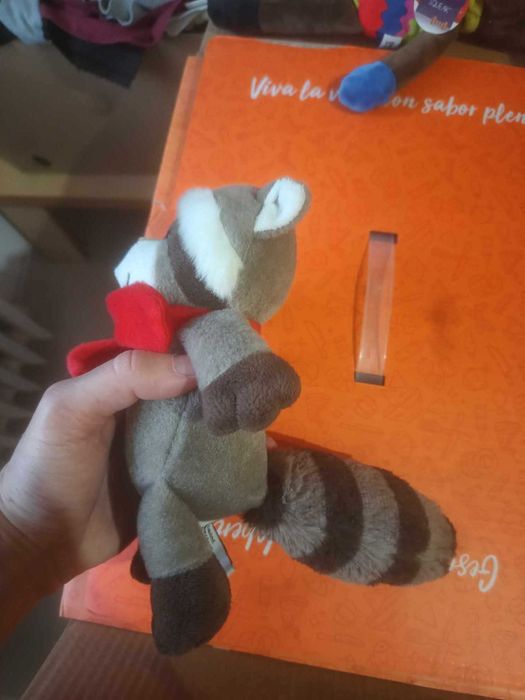 Raton Kinder Ferrero Vintage Soft Toy Plush Collectable with Red Scarf