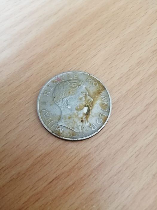 Monedă 100 lei Regele Mihai I, 1944, stare excelentă, argint,