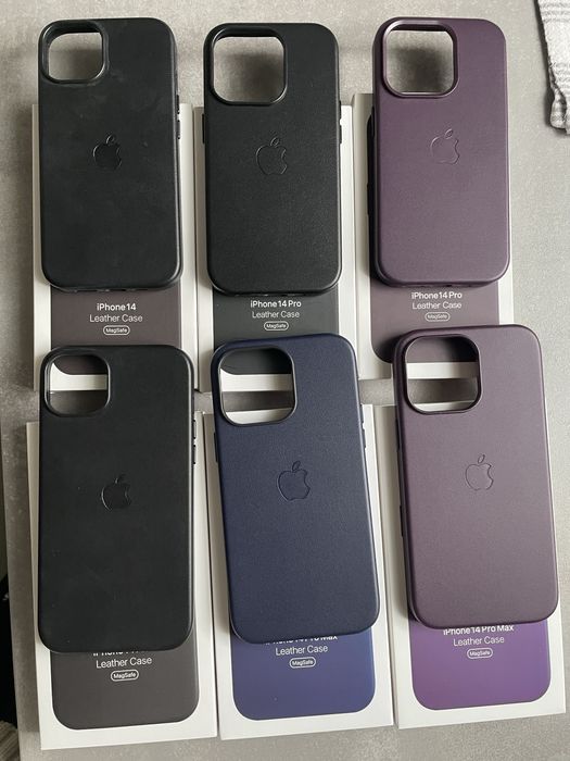 Huse piele iphone 14 & 13 Pro, Pro Max, Plus, mini ori clasic
