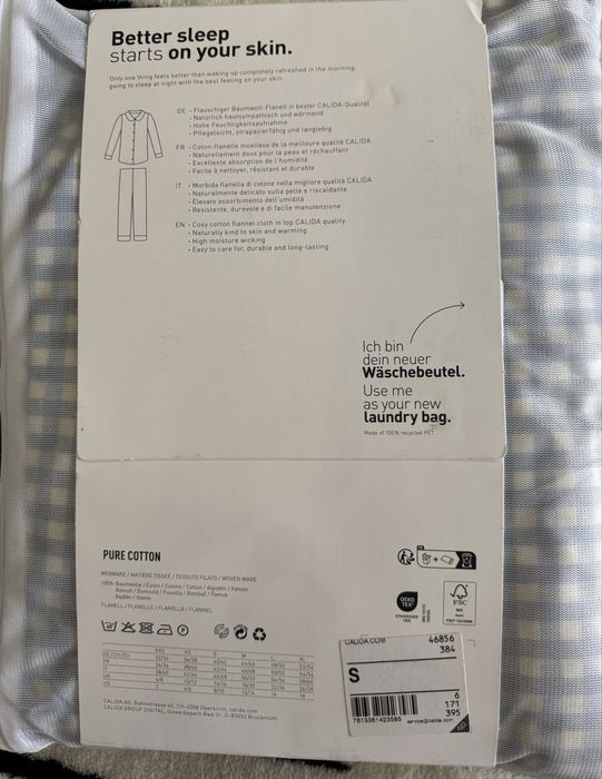 Pijamale premium CALIDA NOI cu etichetă – bumbac 100% – damă & bărbat