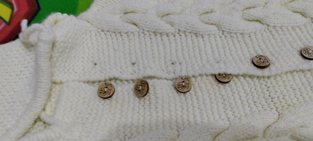 Combinezon salopeta bebe 6-12 luni tricotata manual