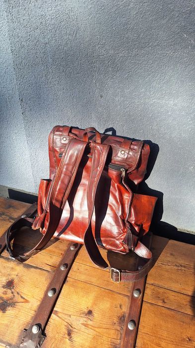 Раница от естествена кожа