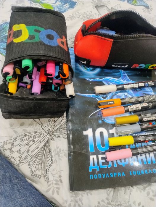 UNI POSCA Маркери  доста запазени