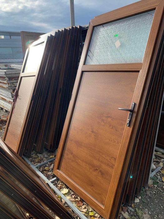 termopan usi pvc stejar auriu noi diferite modele