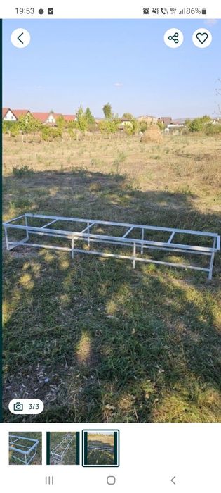 Ofertă!Vând 4 stative / suporți metalici pentru 5 stupi fiecare. Preț/buc 
Vâ