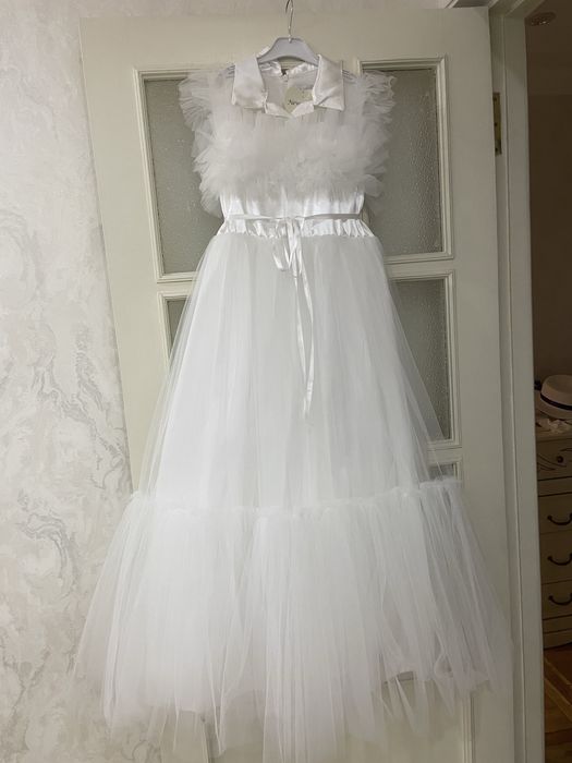 Белые длинные платья на девочек из турции на выпускной 4 класса