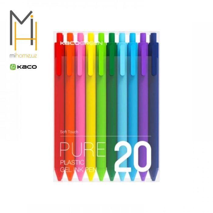 Набор гелевых ручек Xiaomi KACO PURE Gel Pens 20 цветов (K1015)