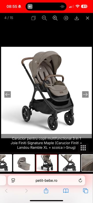 Vand carucior de copii multifunctional 3 in 1