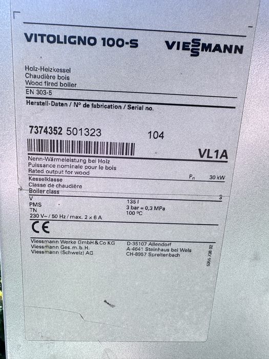 Centrala Viessman Vitoligno 100-S 30 kw