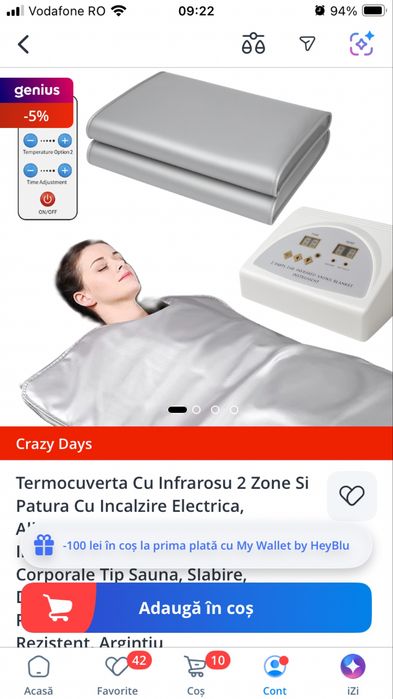 Termocuverta ( patura cu incalzire electrica)
