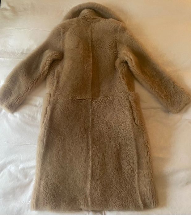 Haină Massimo Dutti, blana oaie, masura S, croiala oversized