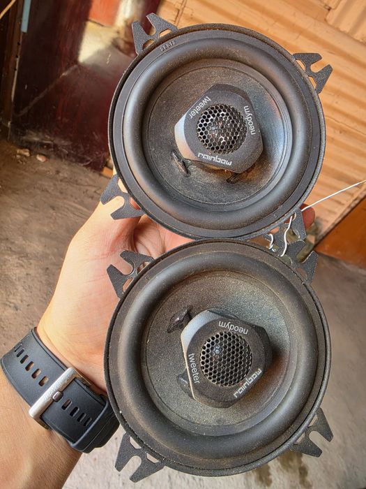 Pereche Difuzoare Coaxiale Auto Rainbow Sound Line SL-100 DIN/Snap In (2 bucăți)