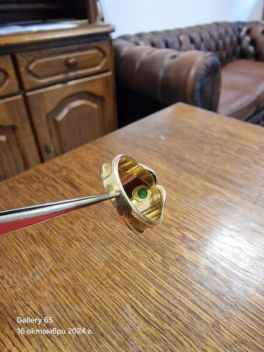 Винтидж Златен Пръстен Cigar Band Ring