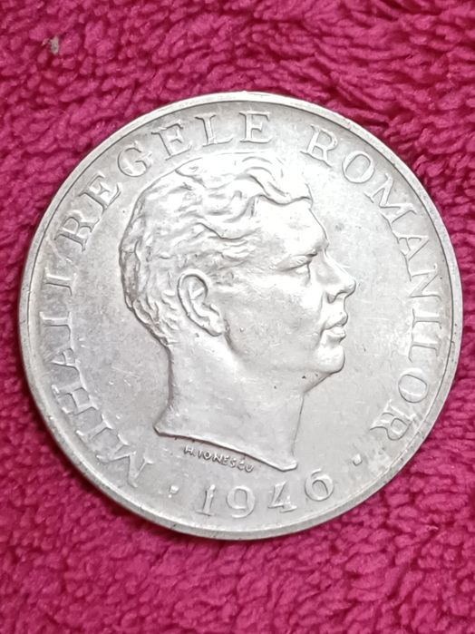 Moneda argint Romania 100000 lei 1946