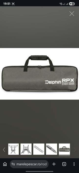 Rod Pod Aluminiu Delphin RPX Stalk Silver, 2 Posturi