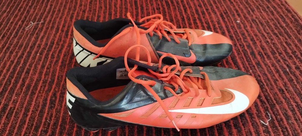 Бутсы Nike оранжево-черные