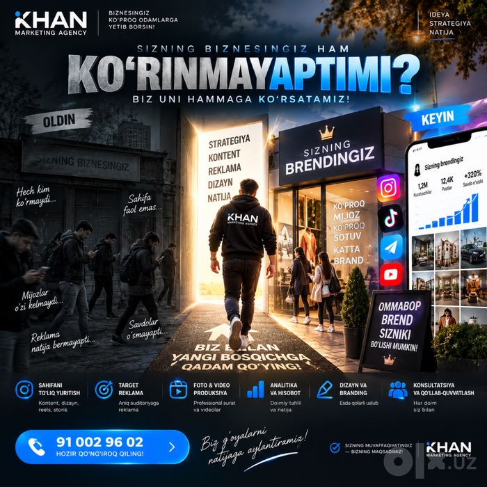 SMM xizmatlari — biznesingizga ko‘proq mijoz va sotuv!