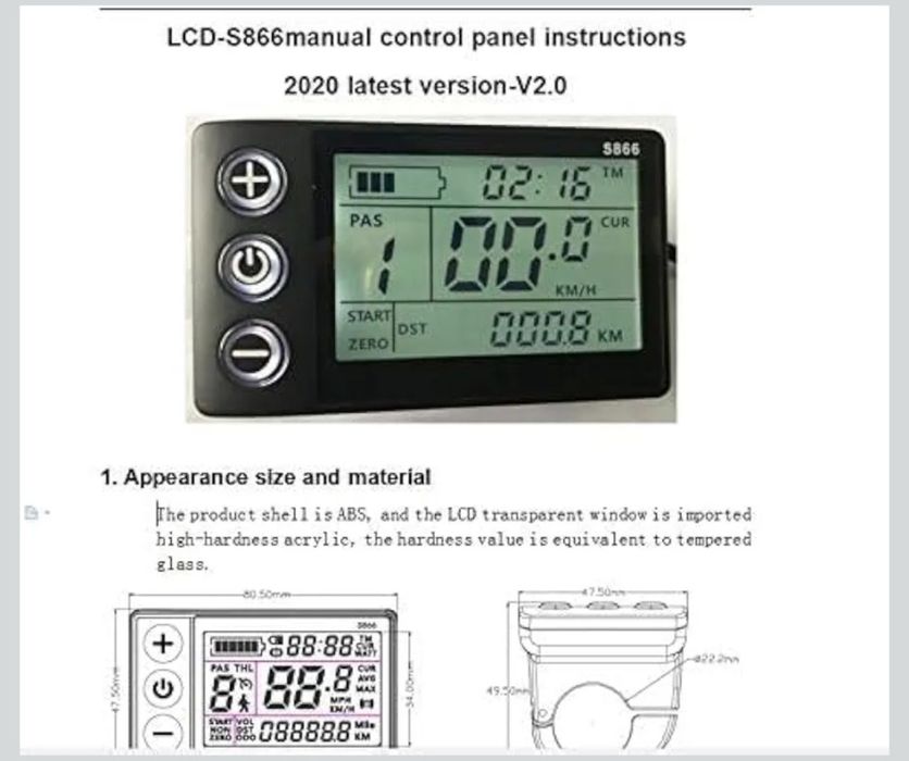 Controler brushless 36V-48V, bicicleta/trotineta electrica