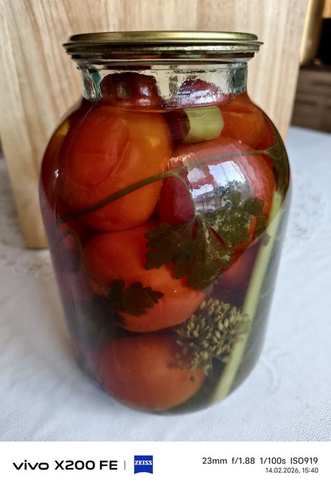 Помидоры соленые.отличный маринад два литра