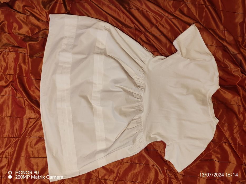 Rochie albă, ZARA, bumbac