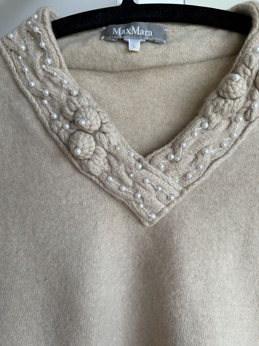 Max Mara пуловер с вълна и кашмир