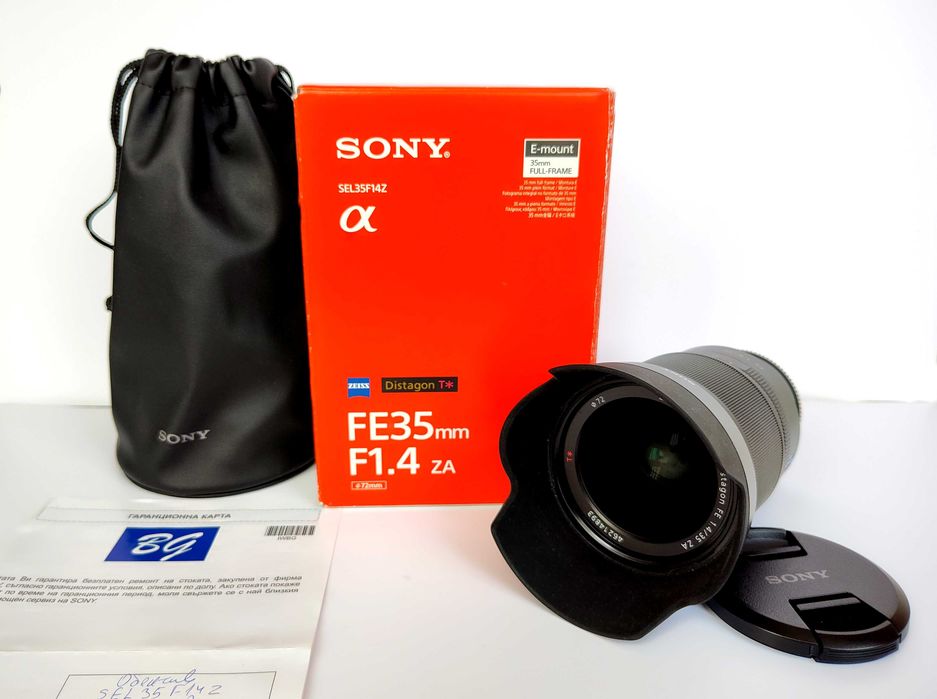 Sony FE 35mm F/1.4 ZEISS Distagon T* ZA - като нов!