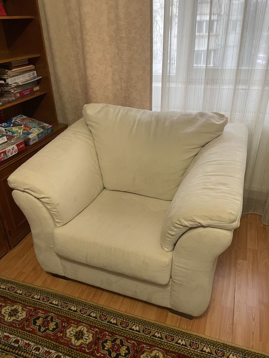 Fotoliu mobexpert alb unt