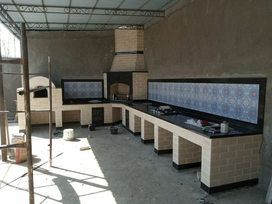 Кладка  Летние кухни. Очаги. Помпейская печь.Камин.