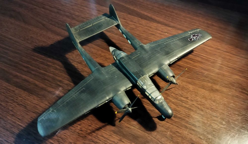 модель самолета ночной истребитель P-61 Black Widow 1/72 NOVO СССР!