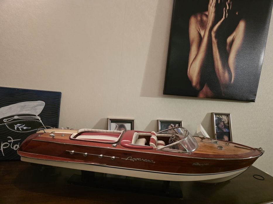 Macheta de barca de lemn Riva Aquarama , model 90cm