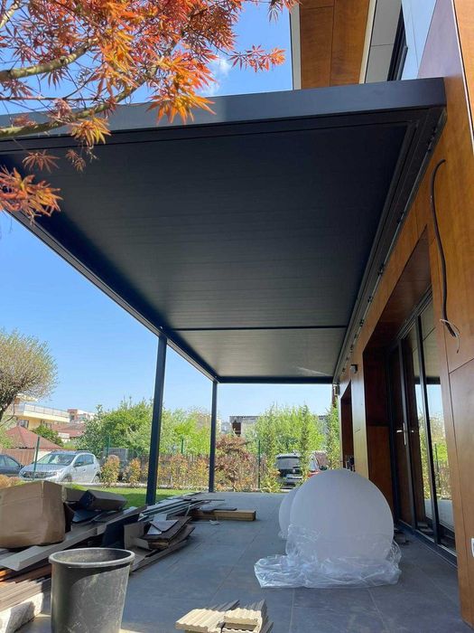 Pergola BIOCLIMATICA retractabila all season terase winter-garden RO