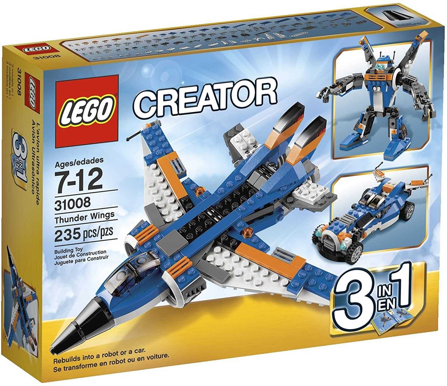 Lego creator 3 store in 1 plane