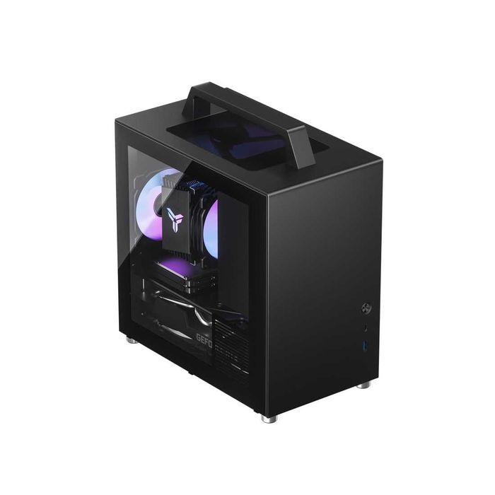 Компьютерный корпус Jonsbo T8 Plus Black Mini-Tower, ITX, USB Type-C