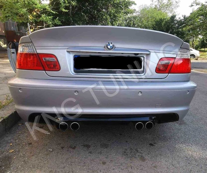 Difuzor Prelungire Bara Spate BMW Seria 3 E46 Evacuare Dubla