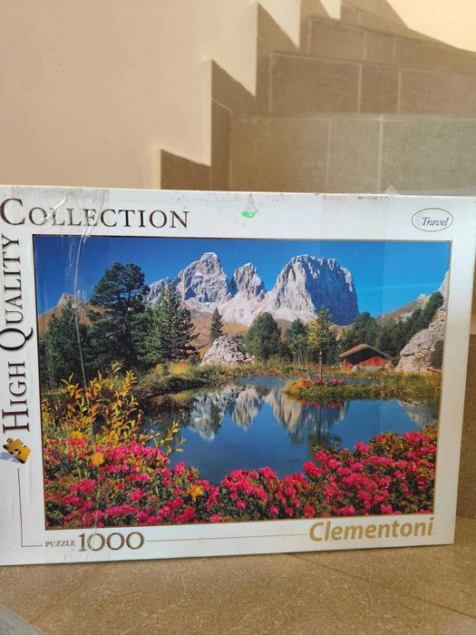 Puzzle Clementoni 1000 piese, Passo Pordoi cu vedere la Sassolungo