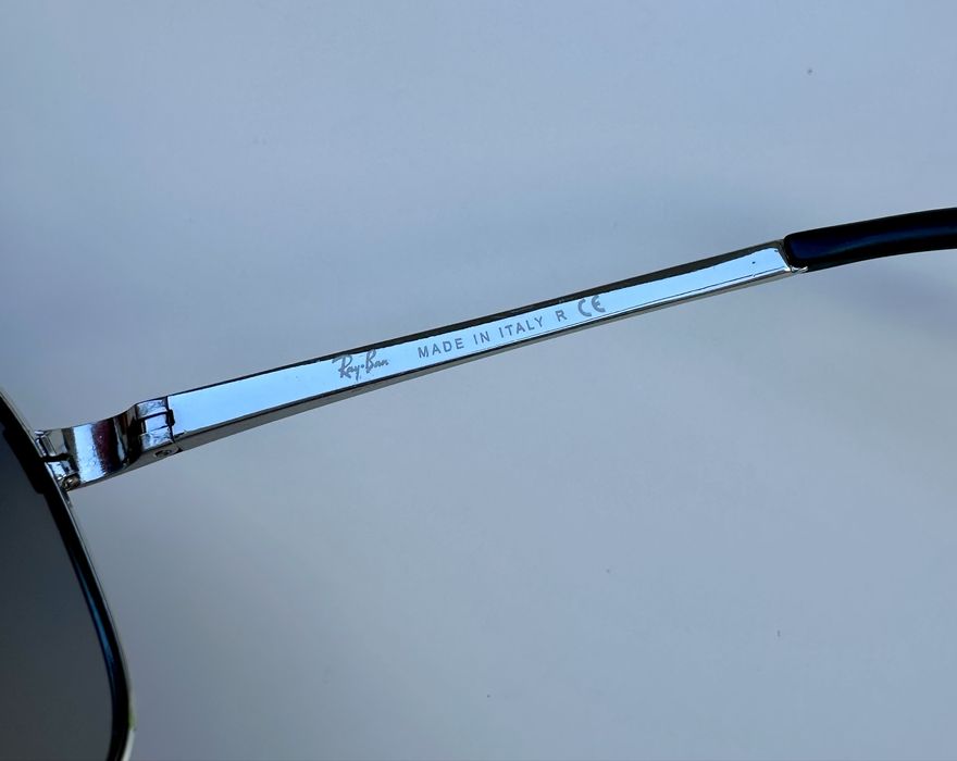 Ray Ban RB3387 Aviator Gunmetal Grey Gradient Italy