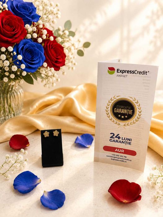 Cercei aur 14K 1.19gr (Ag25 Belvedere B.43055.2)-Garantie 2 Ani!