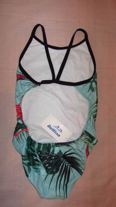 Delfina - НОВ цял бански open back - 26 размер/XS/152 см/12 г.