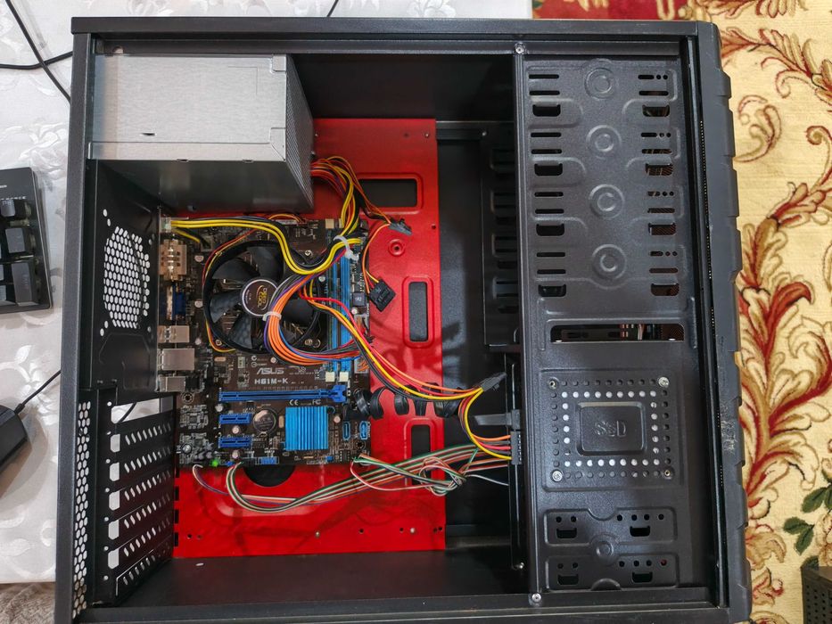 MB - ASUS H61M-K ‎CPU - i3 2100 2/4 ‎RAM - DDR3 4GB ‎SSD - 128 GB